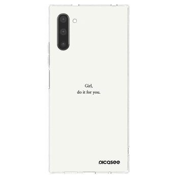 Picasee husă transparentă din silicon pentru Samsung Galaxy Note 10 N970F - Girl, do it for you