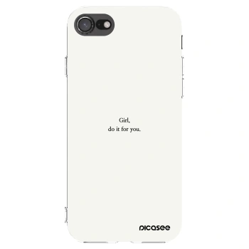 Picasee husă transparentă din silicon pentru Apple iPhone 8 - Girl, do it for you