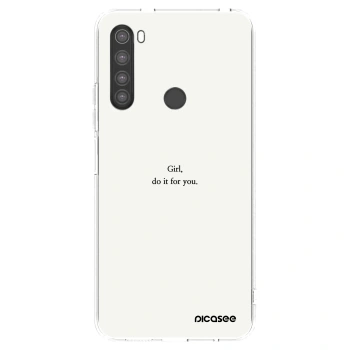 Picasee husă transparentă din silicon pentru Xiaomi Redmi Note 8 - Girl, do it for you