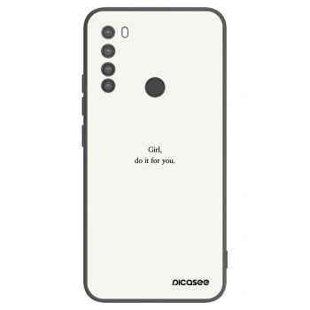 Picasee husă neagră din silicon pentru Xiaomi Redmi Note 8 - Girl, do it for you