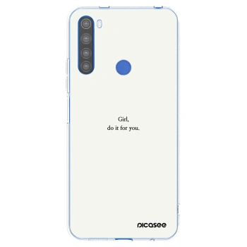 Picasee husă transparentă din silicon pentru Xiaomi Redmi Note 8T - Girl, do it for you