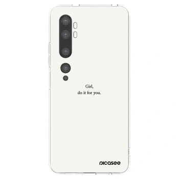 Picasee husă transparentă din silicon pentru Xiaomi Mi Note 10 (Pro) - Girl, do it for you