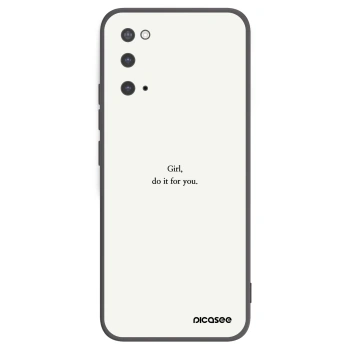 Picasee husă neagră din silicon pentru Samsung Galaxy S20 G980F - Girl, do it for you