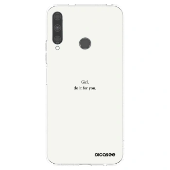 Picasee husă transparentă din silicon pentru Huawei P40 Lite E - Girl, do it for you