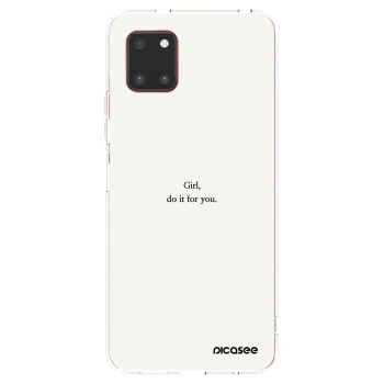 Picasee husă transparentă din silicon pentru Samsung Galaxy Note 10 Lite N770F - Girl, do it for you
