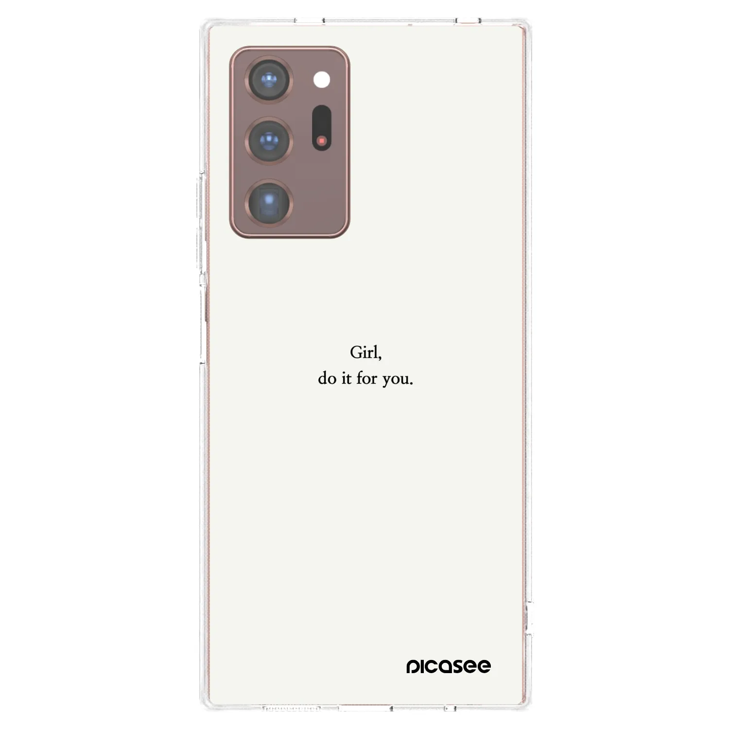 Picasee husă transparentă din silicon pentru Samsung Galaxy Note 20 Ultra - Girl, do it for you