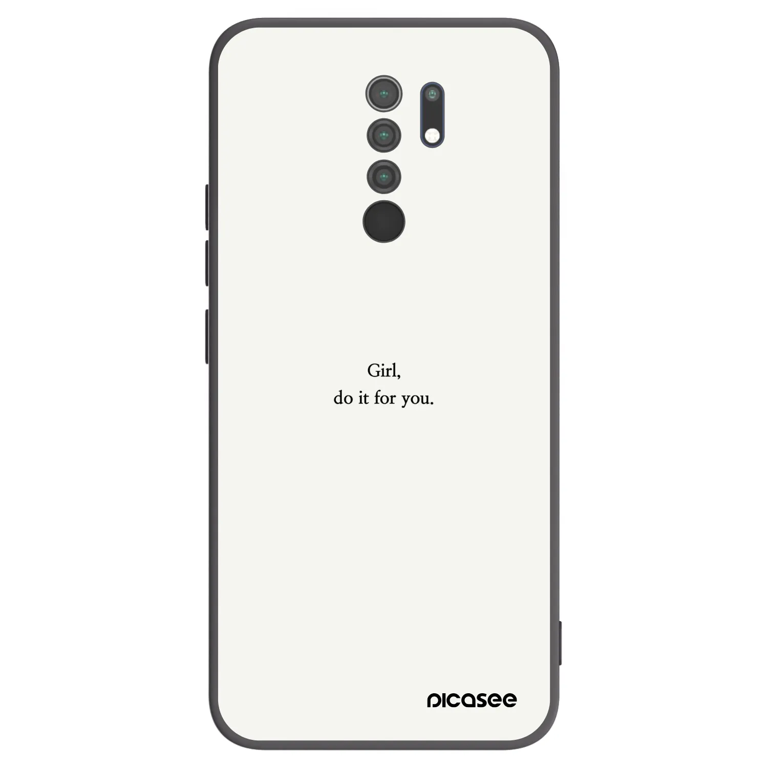 Picasee husă neagră din silicon pentru Xiaomi Redmi 9 - Girl, do it for you