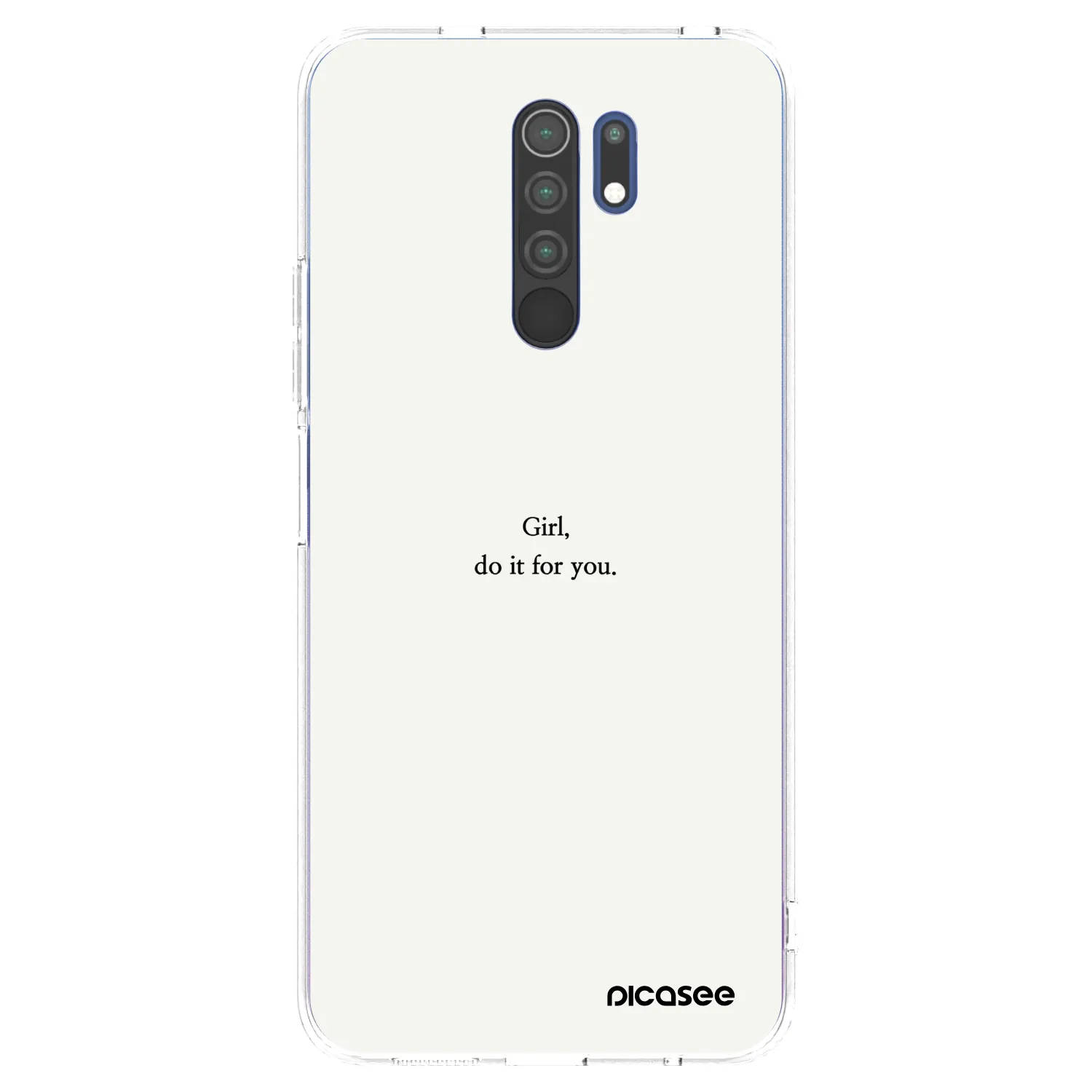 Picasee husă transparentă din silicon pentru Xiaomi Redmi 9 - Girl, do it for you