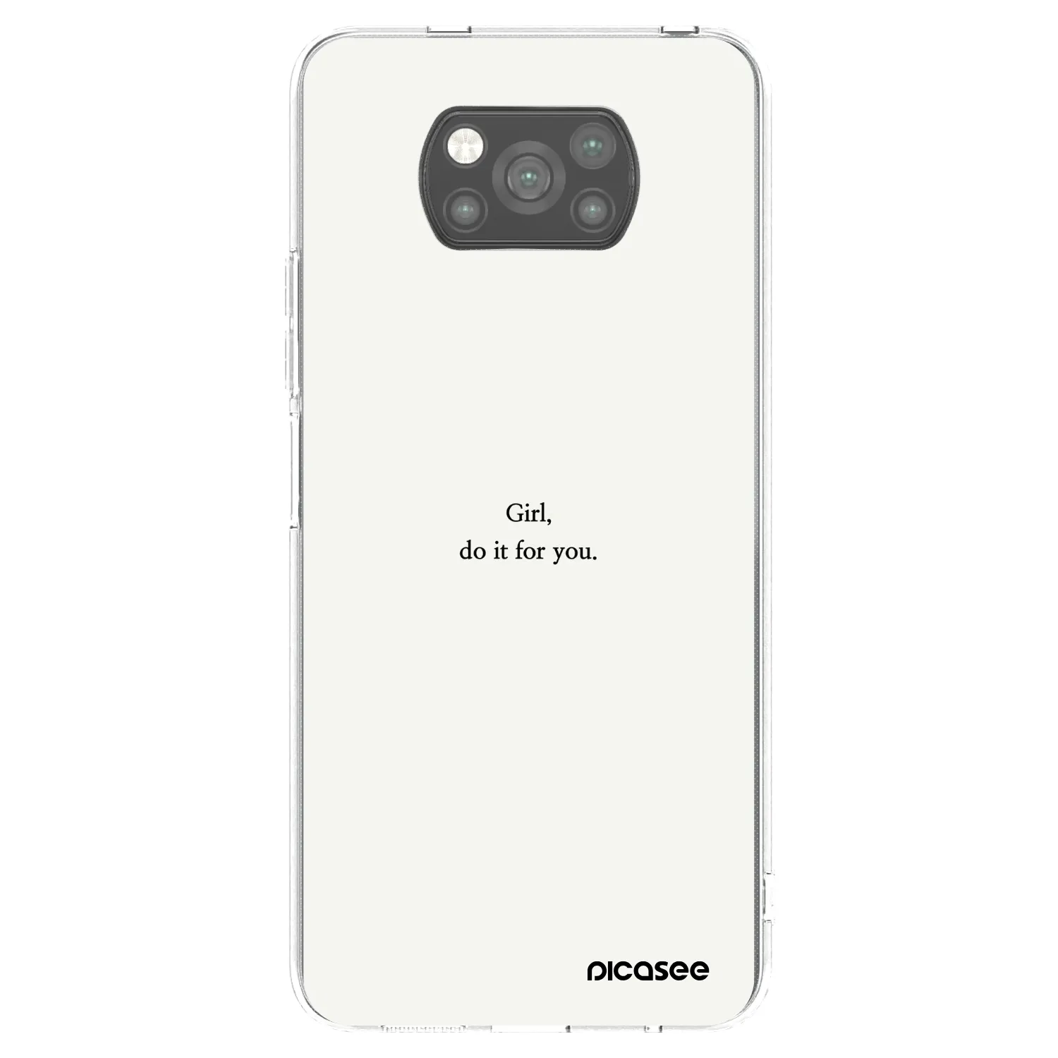 Picasee husă neagră din silicon pentru Xiaomi Poco X3 - Girl, do it for you