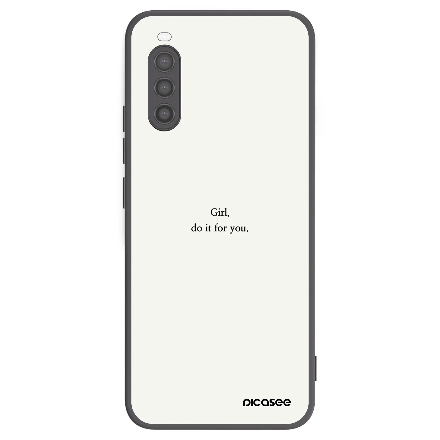 Picasee husă neagră din silicon pentru Sony Xperia 10 II - Girl, do it for you