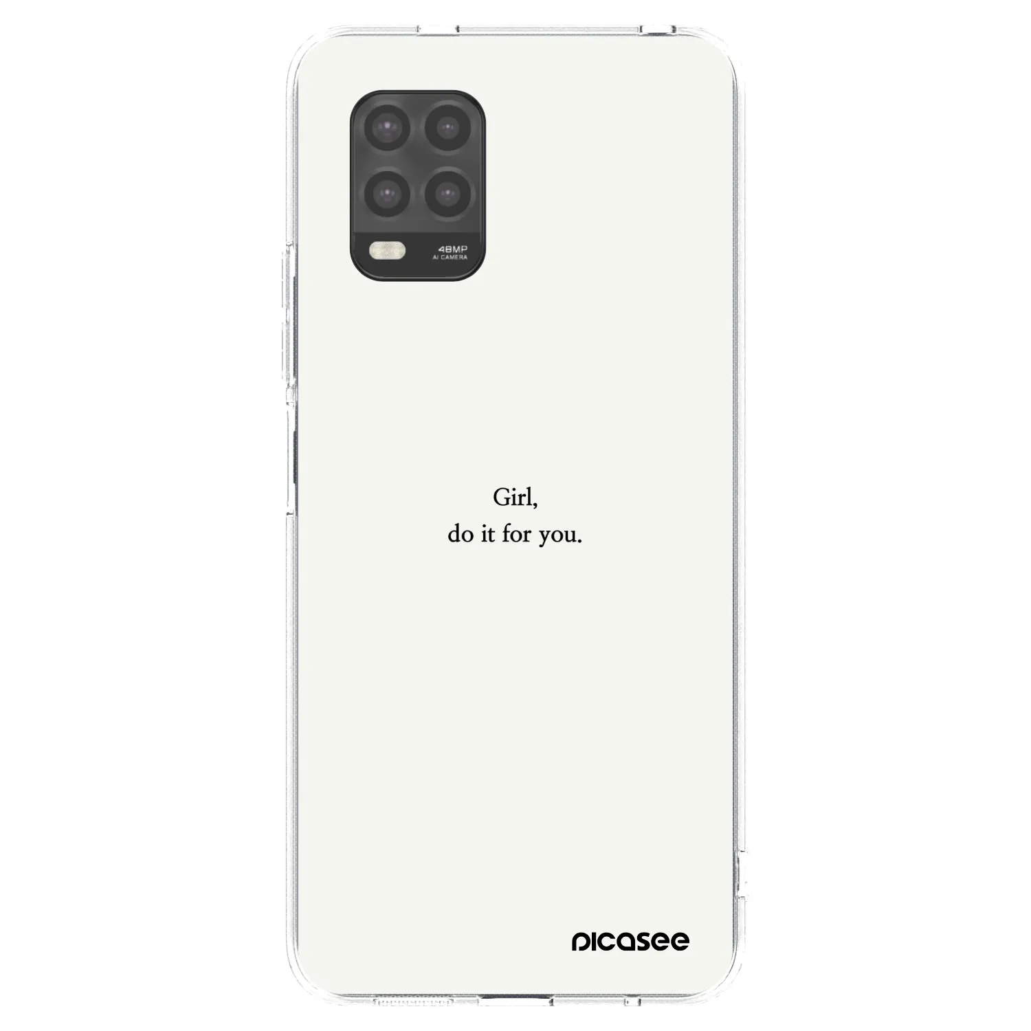 Picasee husă transparentă din silicon pentru Xiaomi Mi 10 Lite - Girl, do it for you