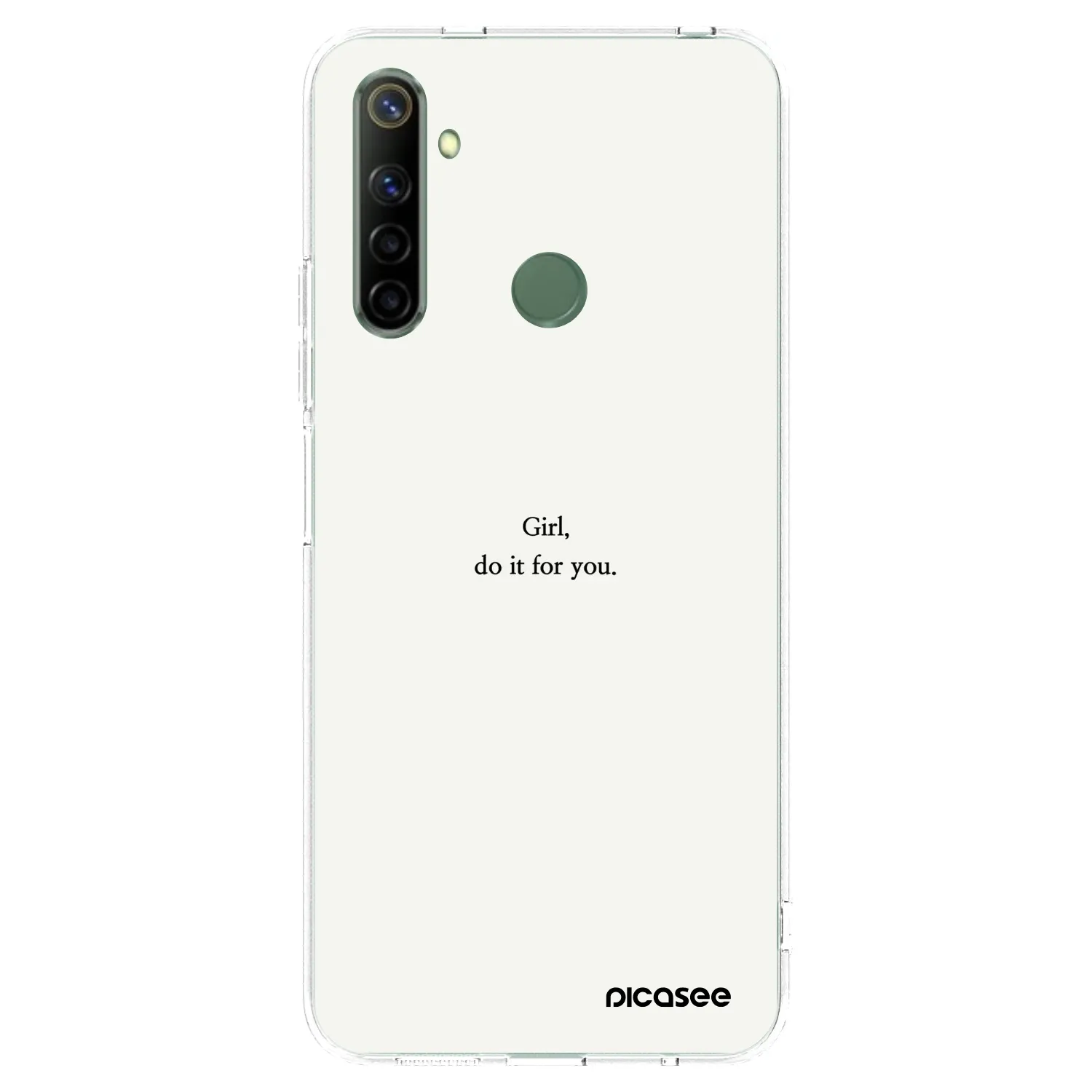 Picasee husă transparentă din silicon pentru Realme 6i - Girl, do it for you