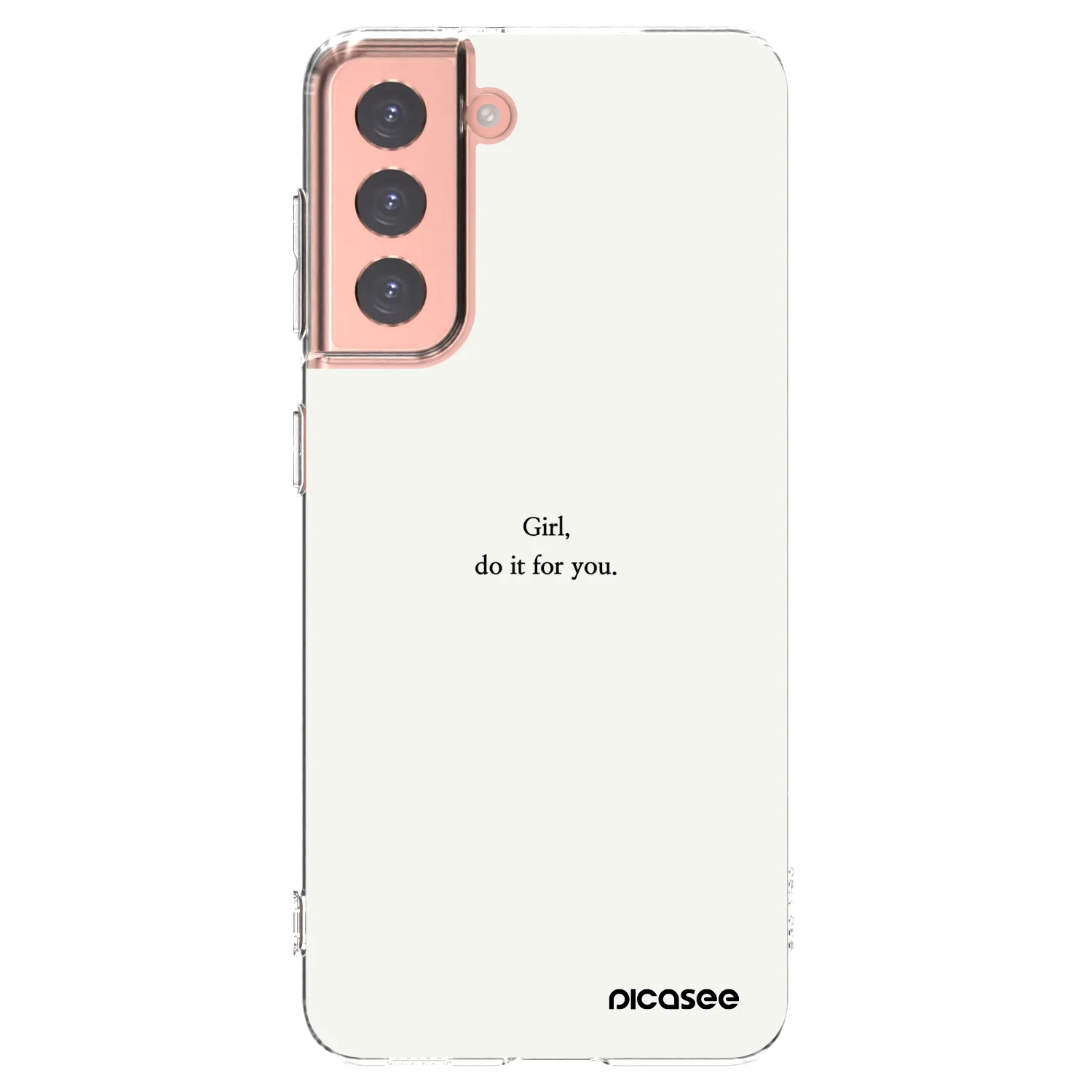 Picasee husă transparentă din silicon pentru Samsung Galaxy S21 5G G991B - Girl, do it for you