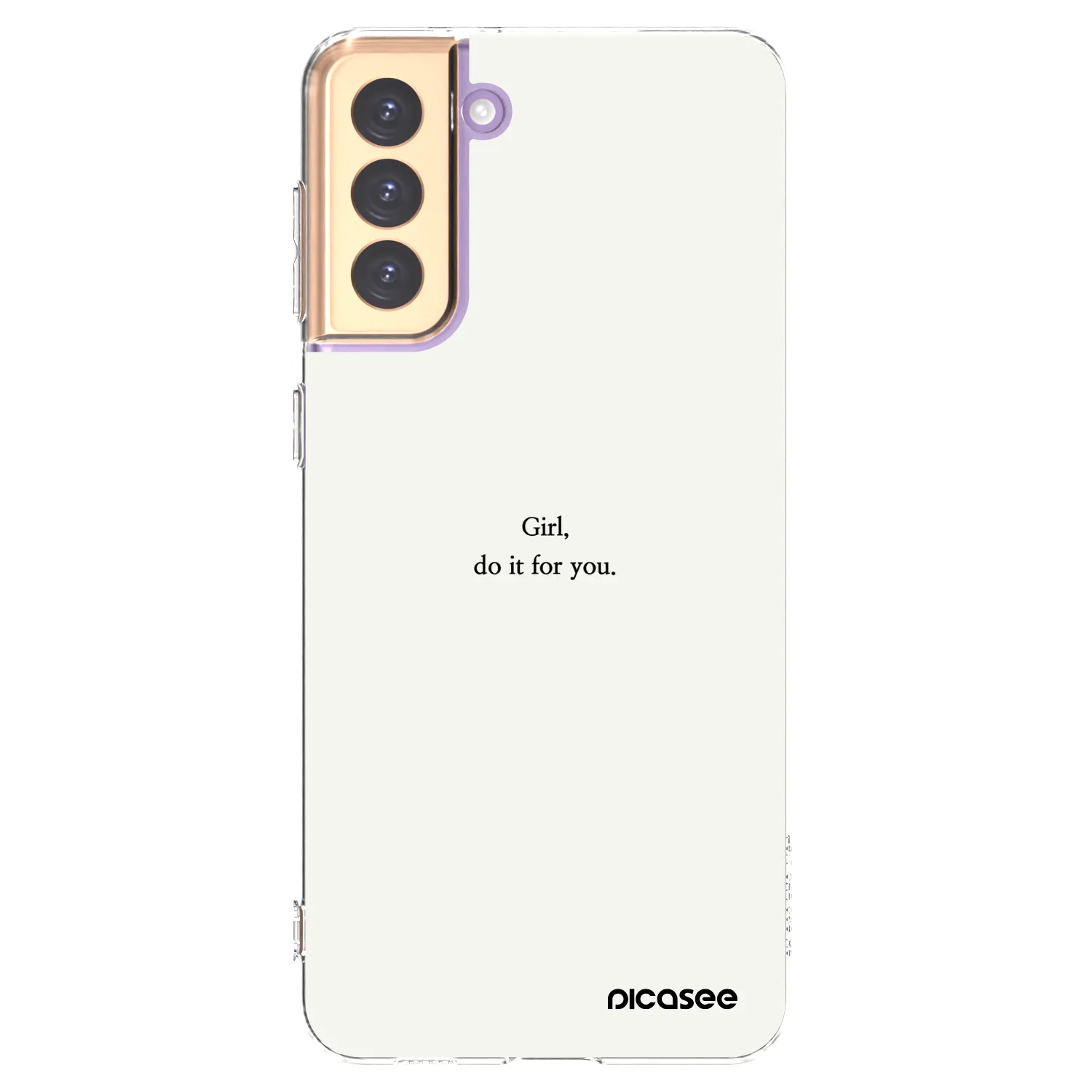 Picasee husă transparentă din silicon pentru Samsung Galaxy S21+ 5G G996F - Girl, do it for you