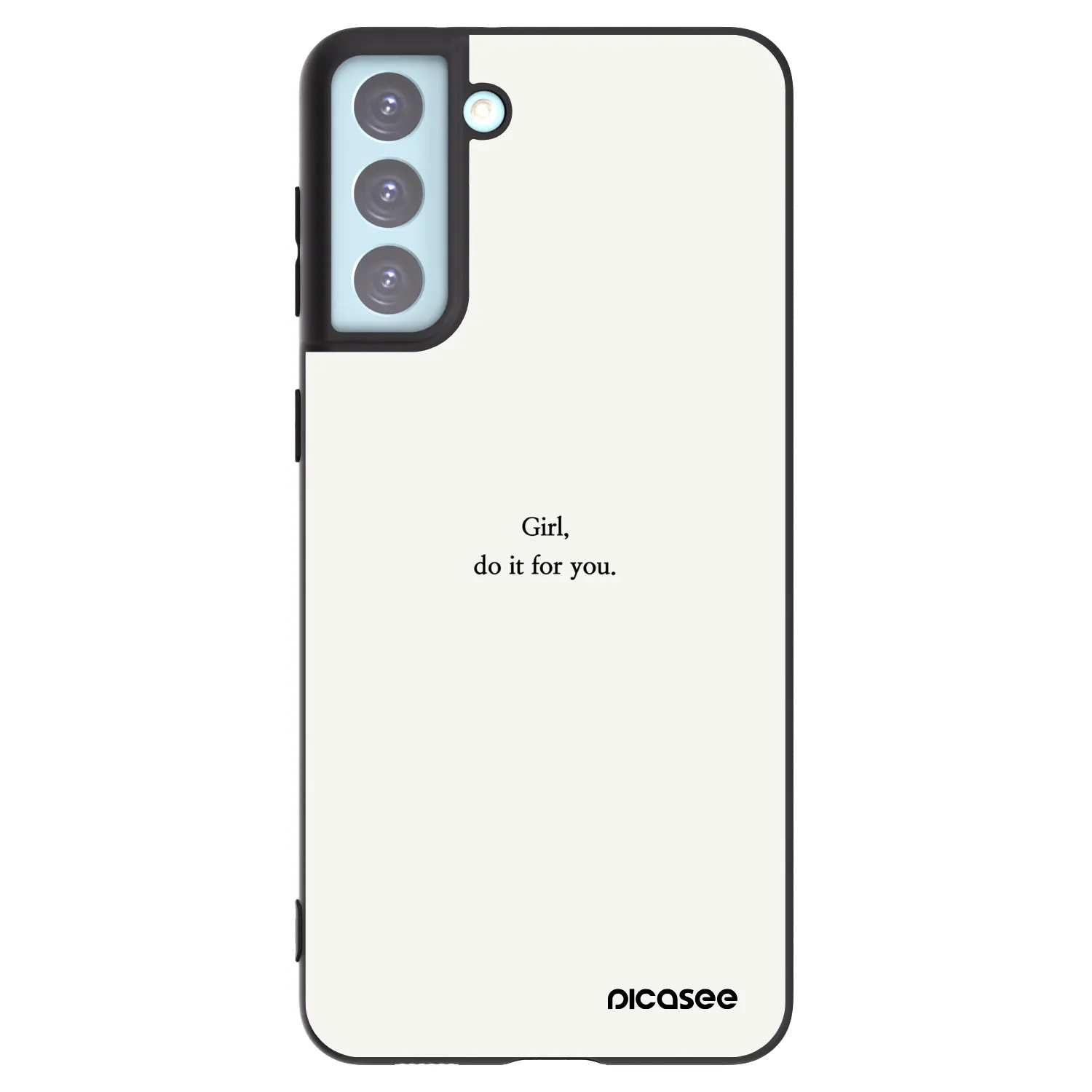 Picasee husă neagră din silicon pentru Samsung Galaxy S21+ 5G G996F - Girl, do it for you