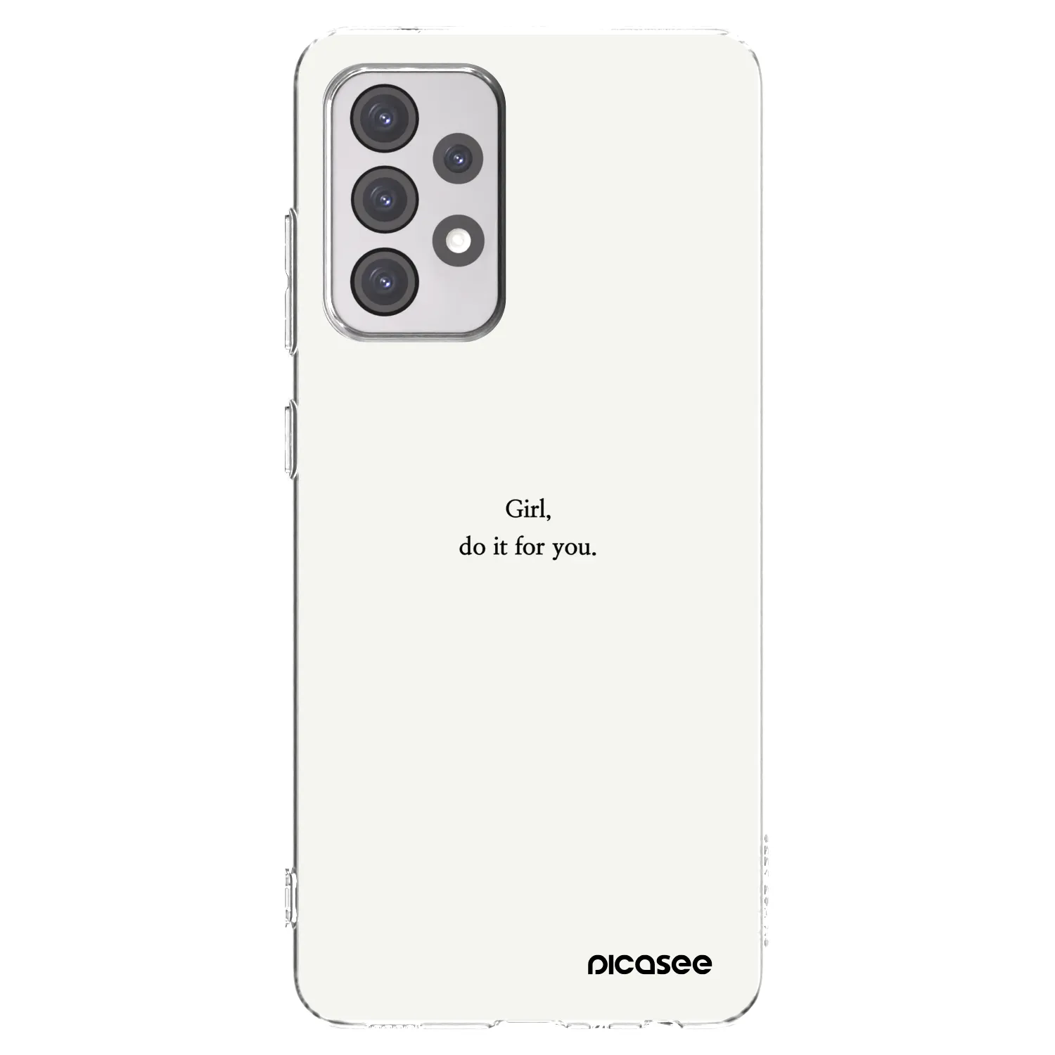 Picasee husă transparentă din silicon pentru Samsung Galaxy A52 5G A525F - Girl, do it for you