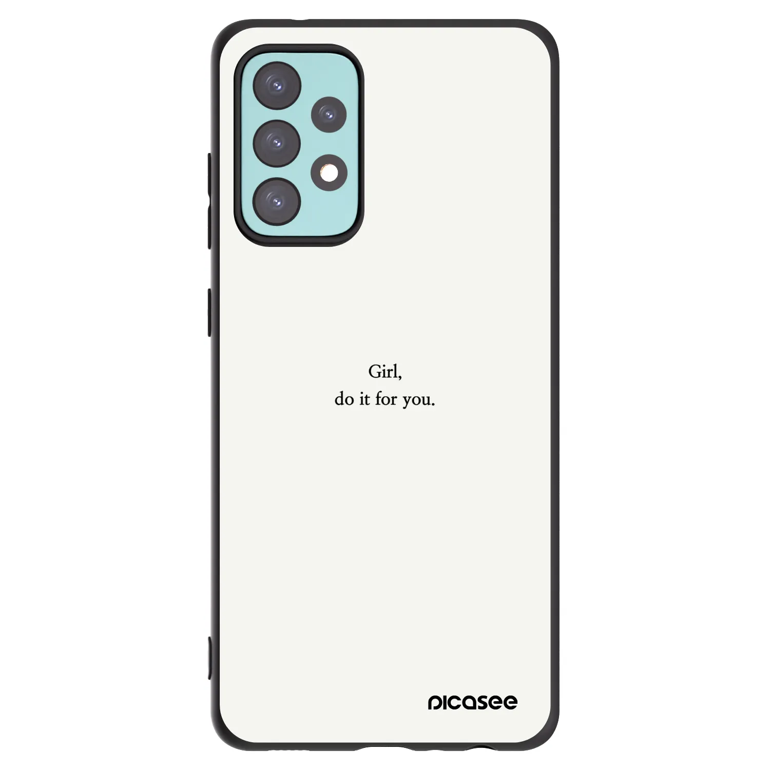 Picasee husă neagră din silicon pentru Samsung Galaxy A72 A725F - Girl, do it for you