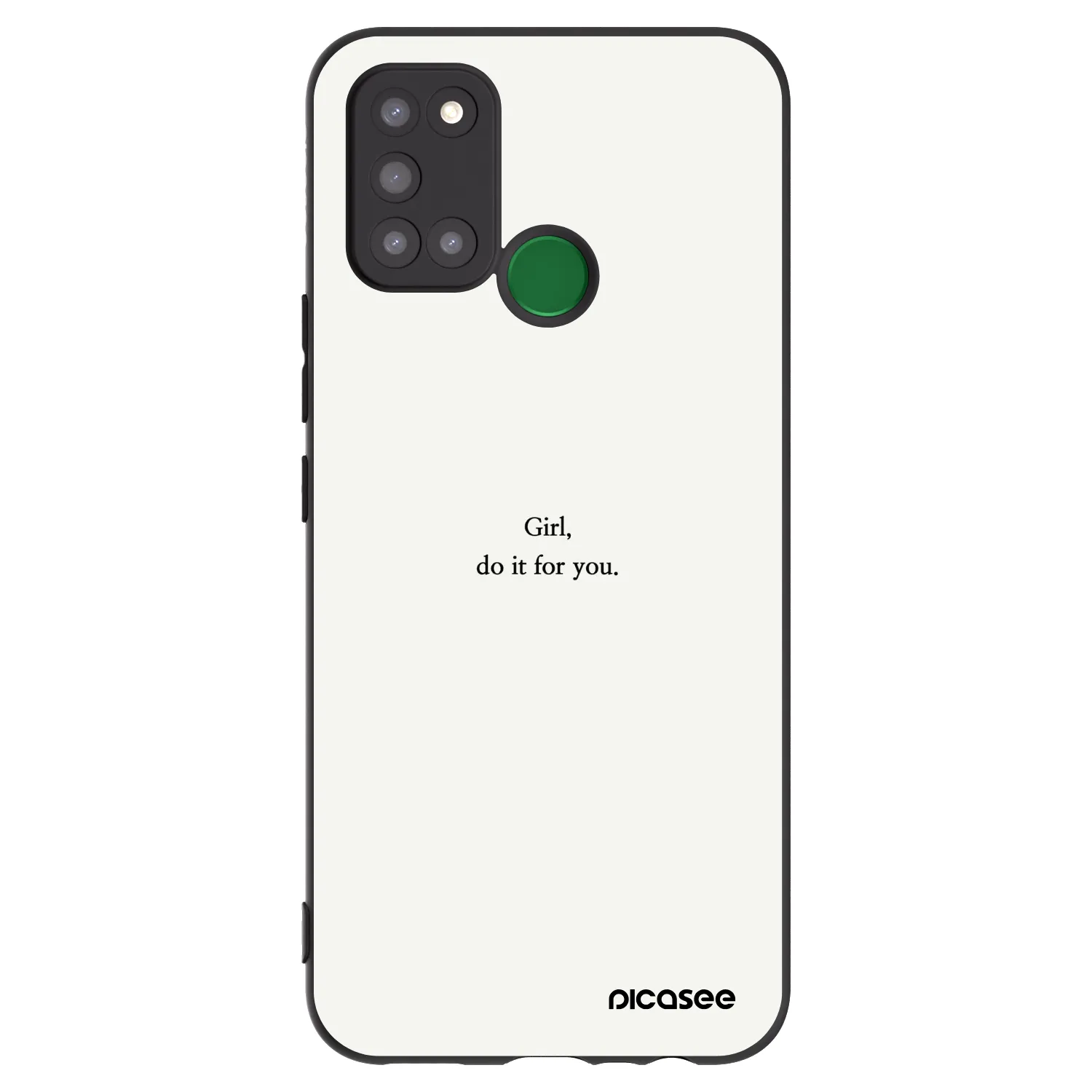 Picasee husă neagră din silicon pentru Realme 7i - Girl, do it for you