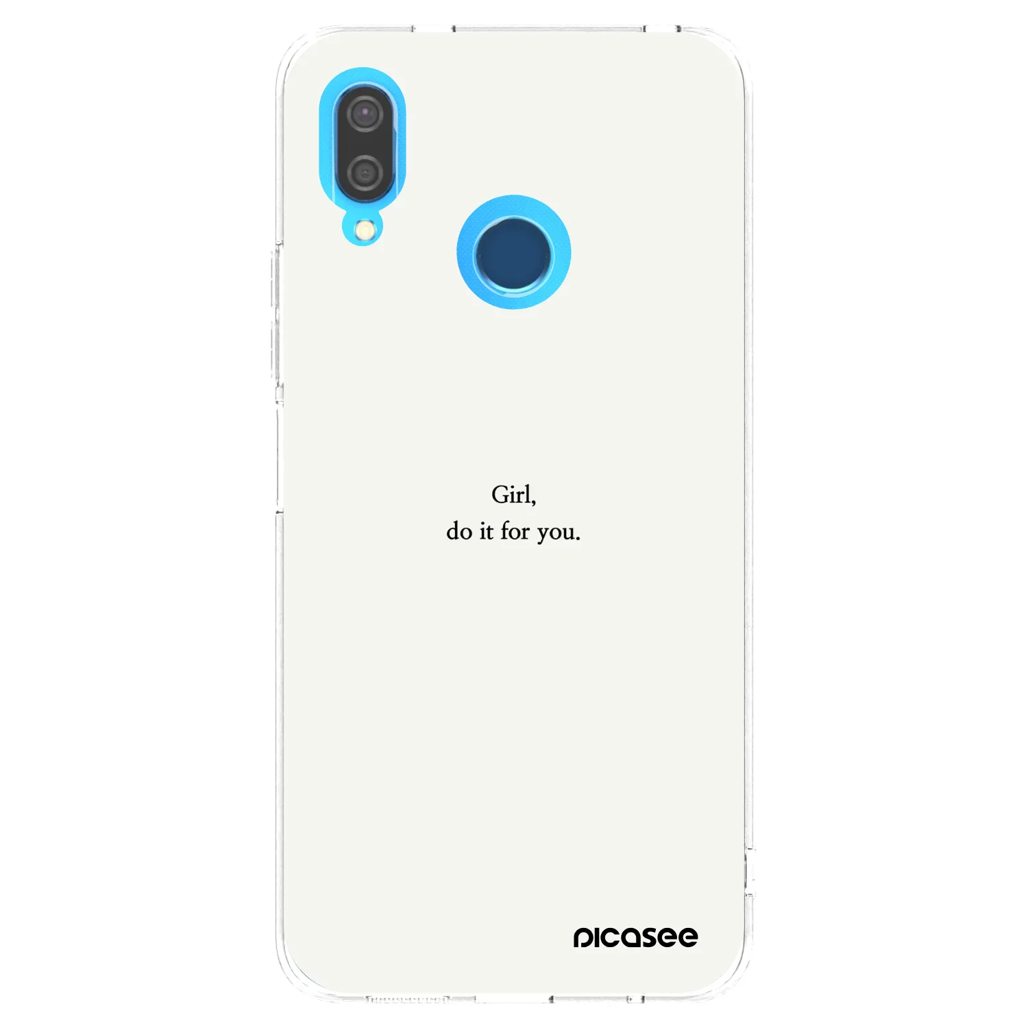 Picasee husă transparentă din silicon pentru Huawei P20 Lite - Girl, do it for you