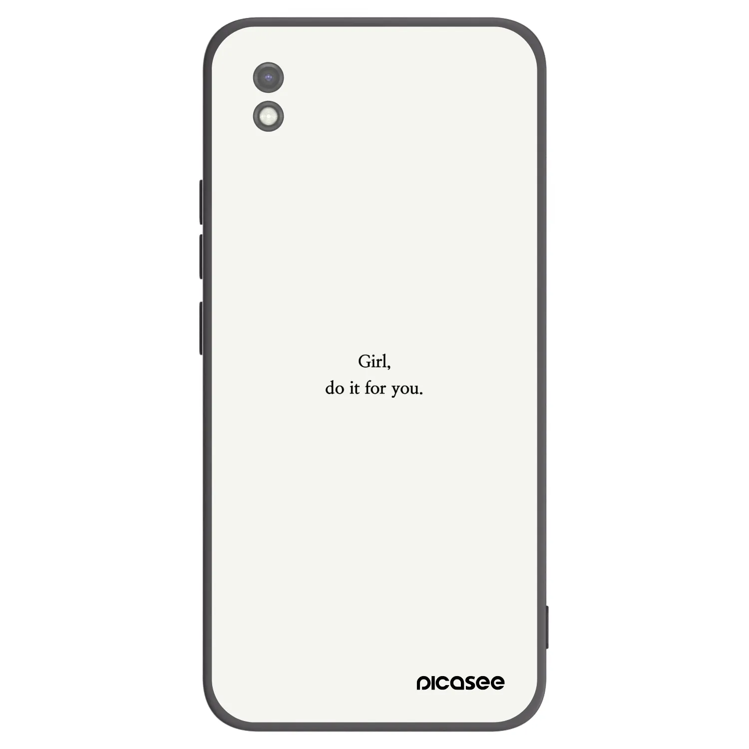 Picasee husă neagră din silicon pentru Xiaomi Redmi 9AT - Girl, do it for you
