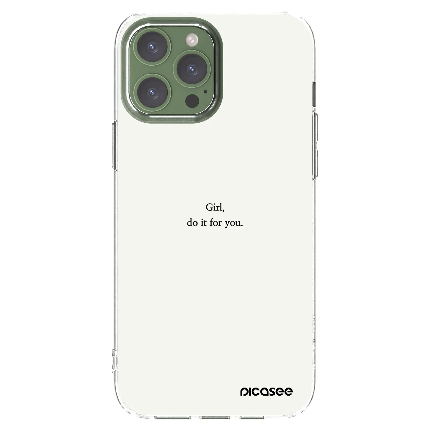 Picasee husă transparentă din silicon pentru Apple iPhone 13 Pro Max - Girl, do it for you