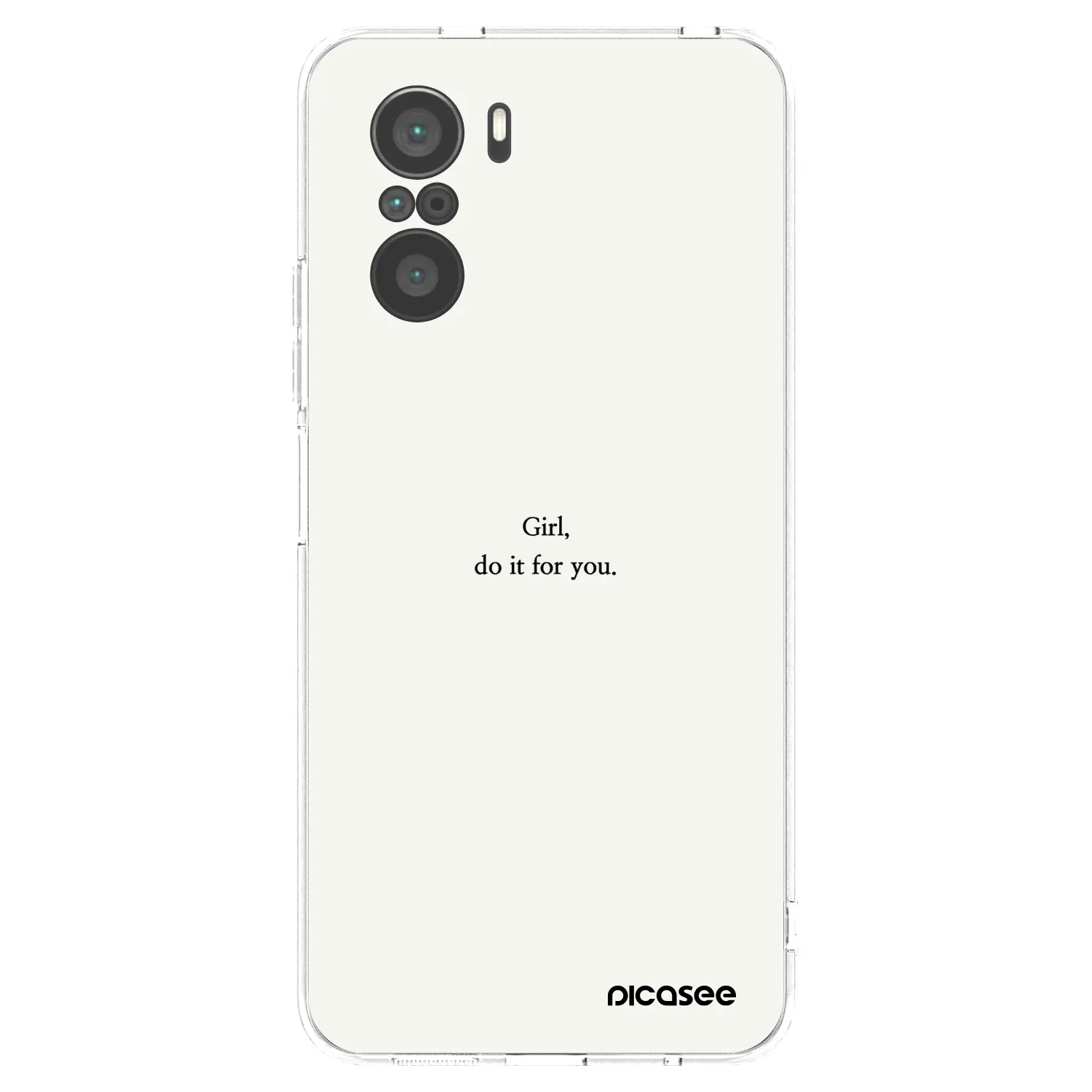 Picasee husă transparentă din silicon pentru Xiaomi Poco F3 - Girl, do it for you