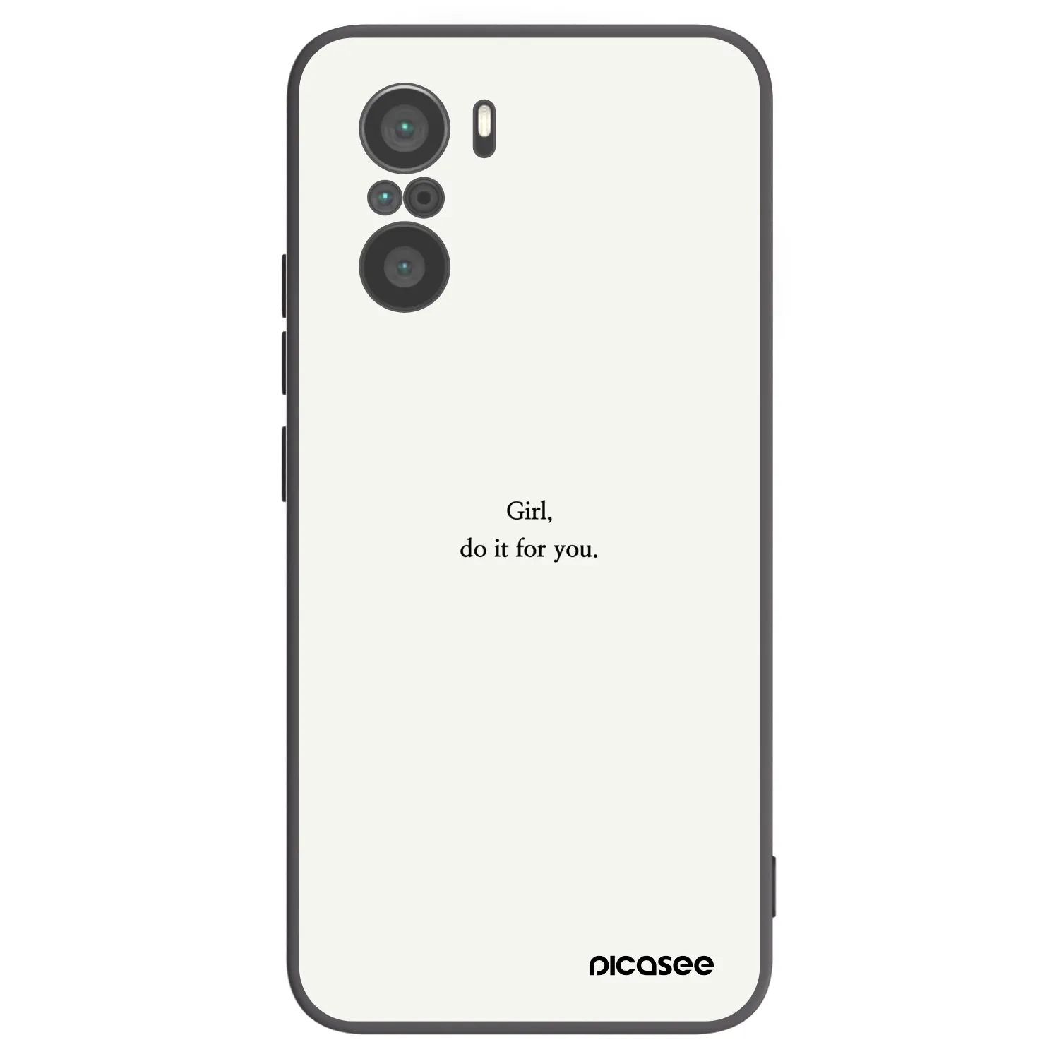 Picasee husă neagră din silicon pentru Xiaomi Poco F3 - Girl, do it for you