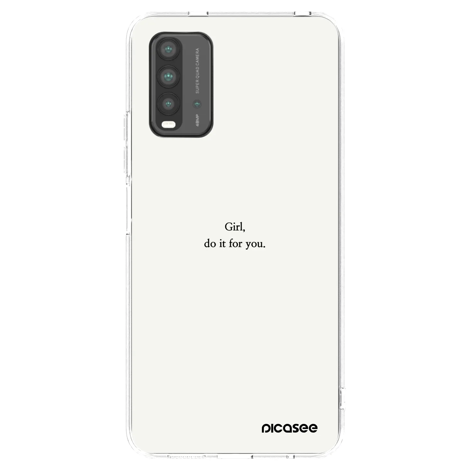 Picasee husă neagră din silicon pentru Xiaomi Redmi 9T - Girl, do it for you