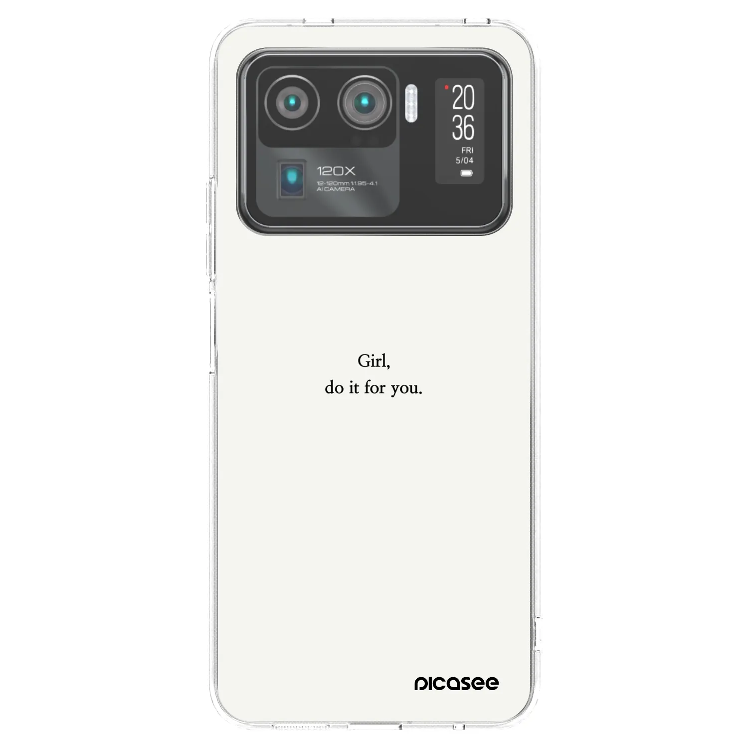Picasee husă transparentă din silicon pentru Xiaomi Mi 11 Ultra - Girl, do it for you