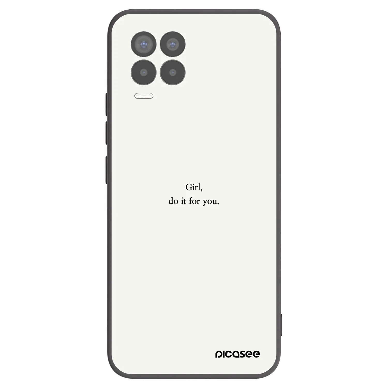 Picasee husă neagră din silicon pentru Realme 8 4G - Girl, do it for you