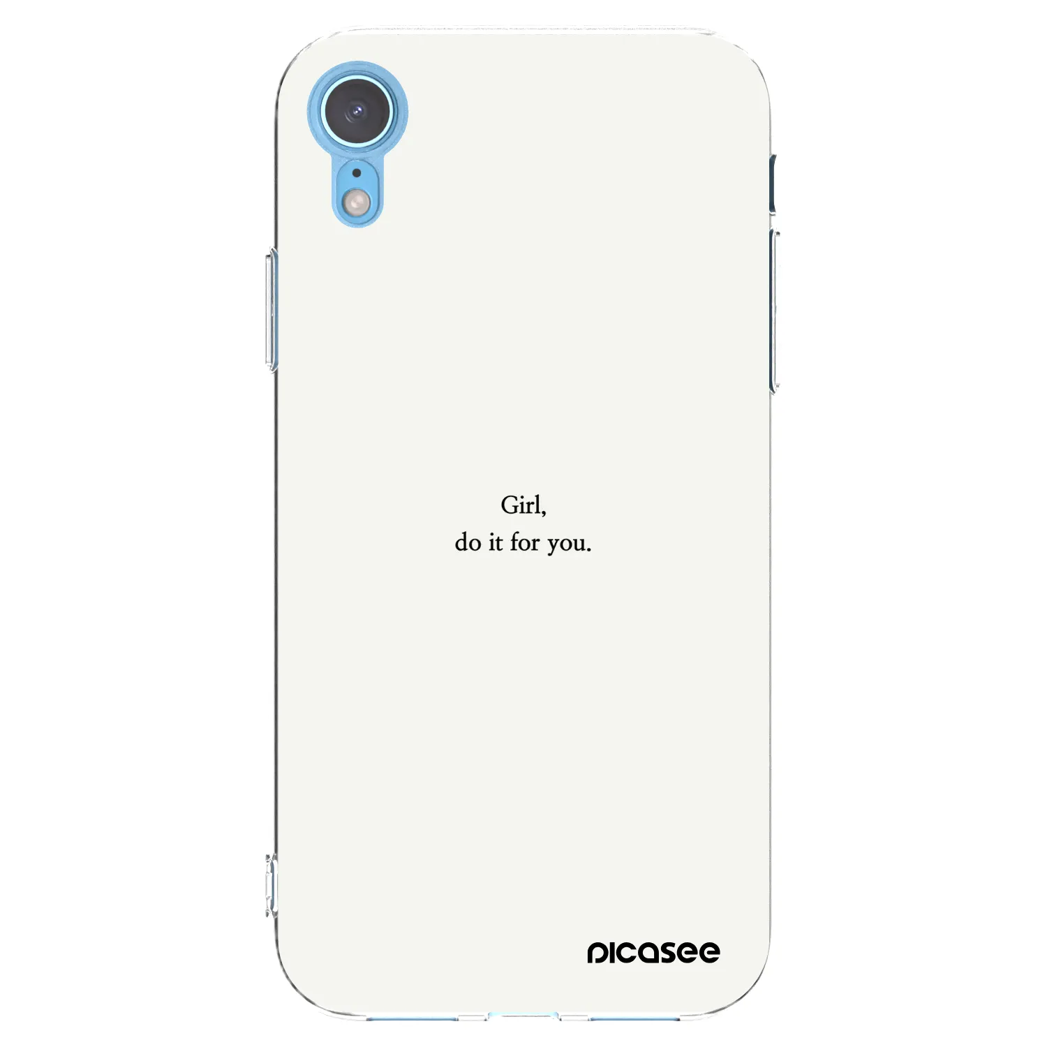 Picasee husă transparentă din silicon pentru Apple iPhone XR - Girl, do it for you