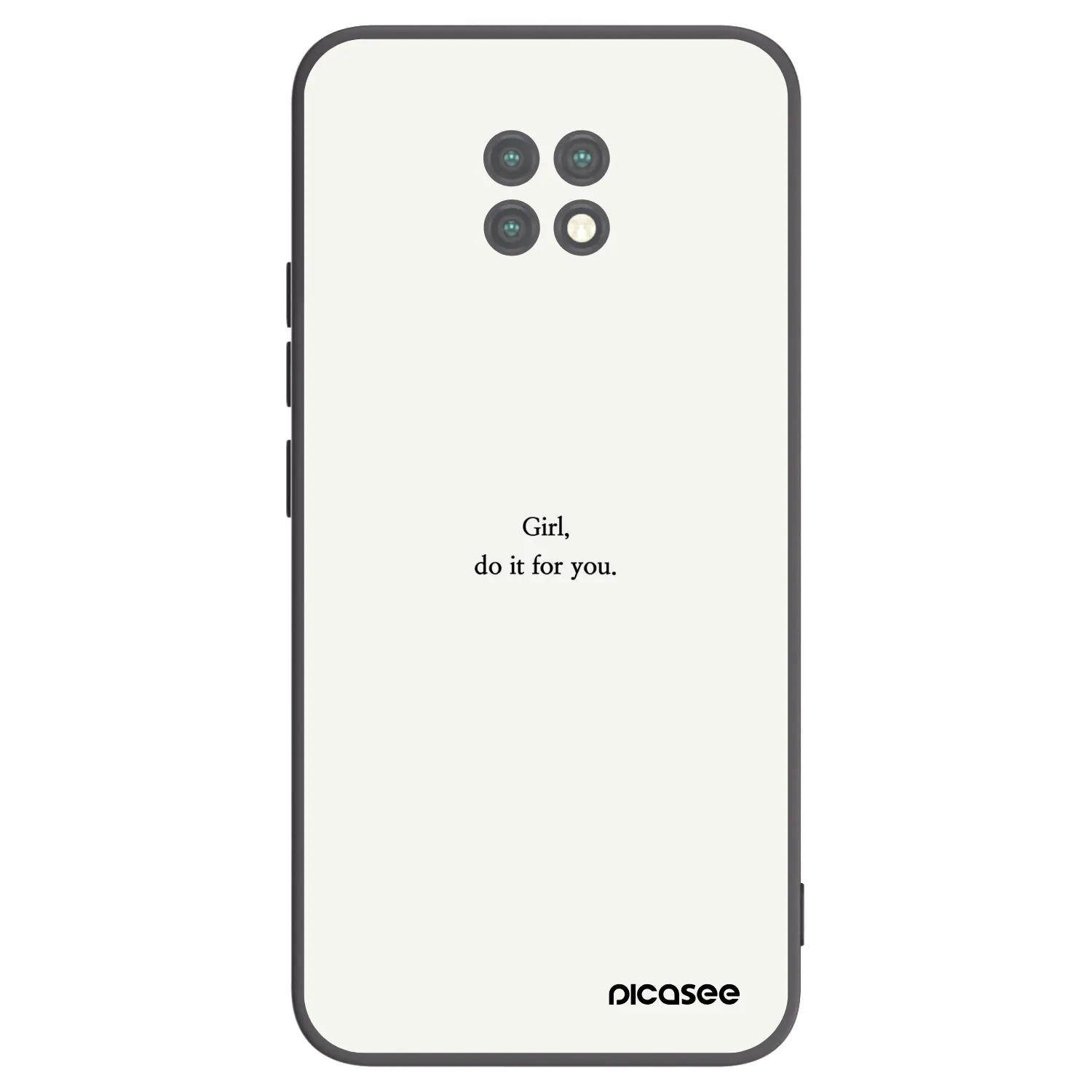 Picasee husă neagră din silicon pentru Xiaomi Redmi Note 9T - Girl, do it for you