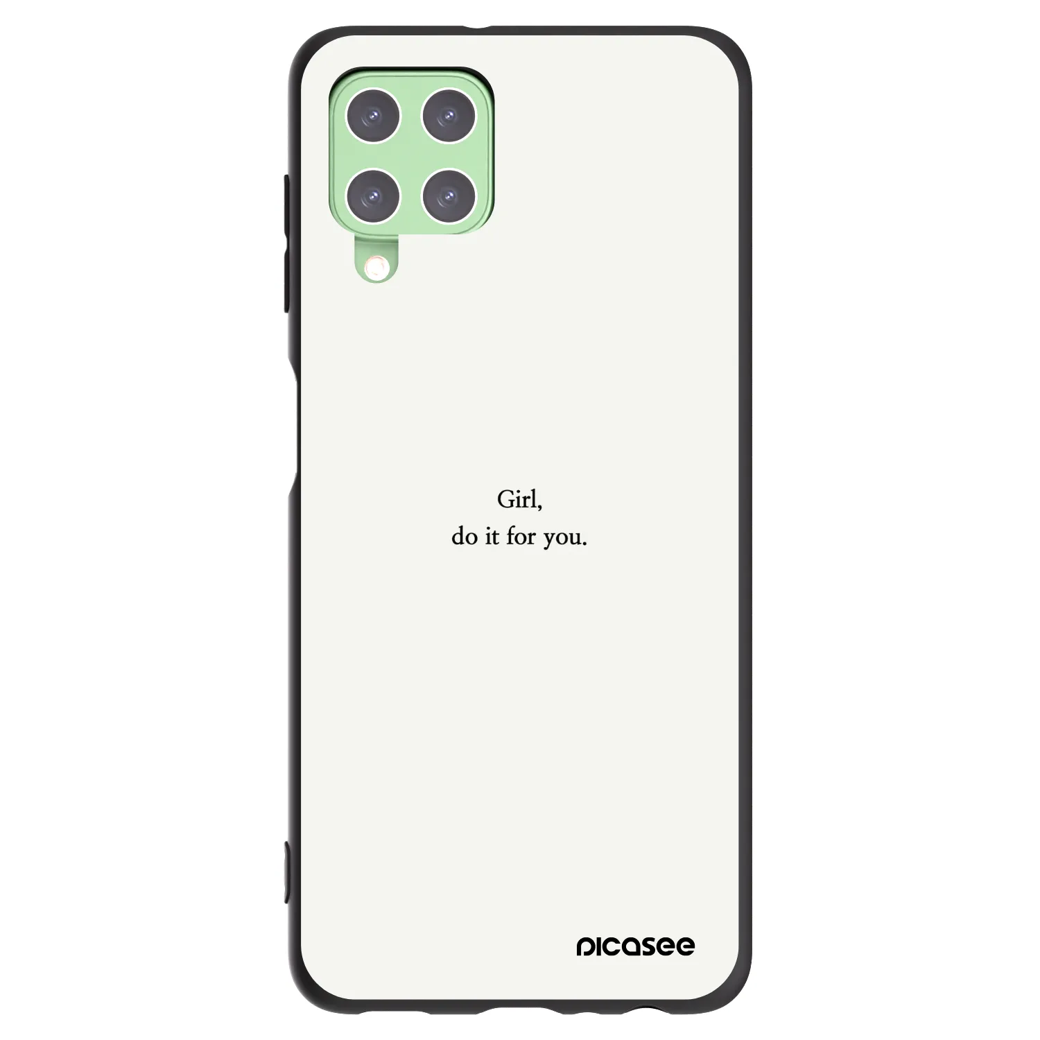 Picasee husă neagră din silicon pentru Samsung Galaxy A22 A225F 4G - Girl, do it for you