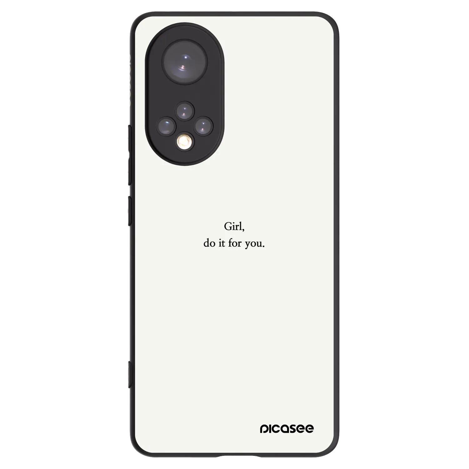 Picasee husă neagră din silicon pentru Huawei Nova 9 - Girl, do it for you