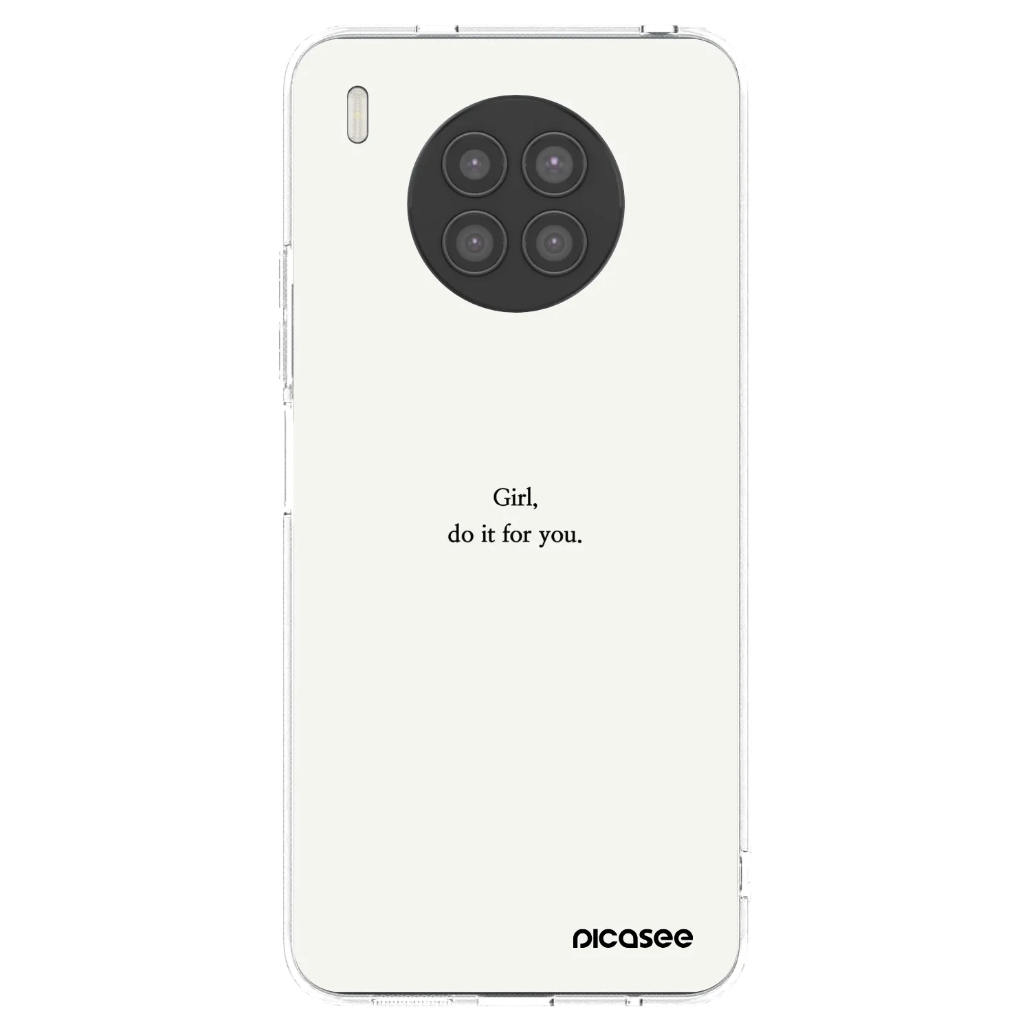 Picasee husă transparentă din silicon pentru Huawei Nova 8i - Girl, do it for you