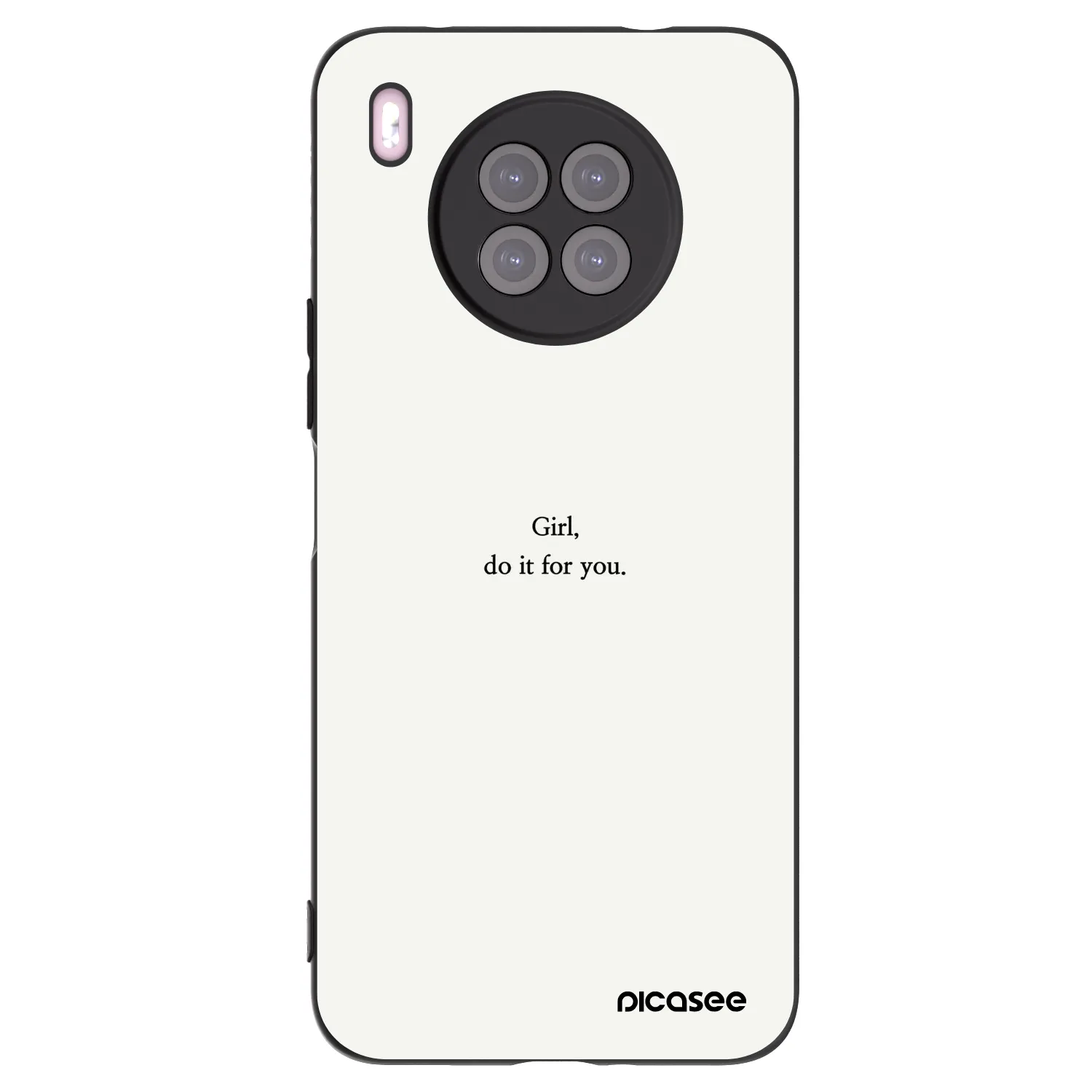 Picasee husă neagră din silicon pentru Huawei Nova 8i - Girl, do it for you