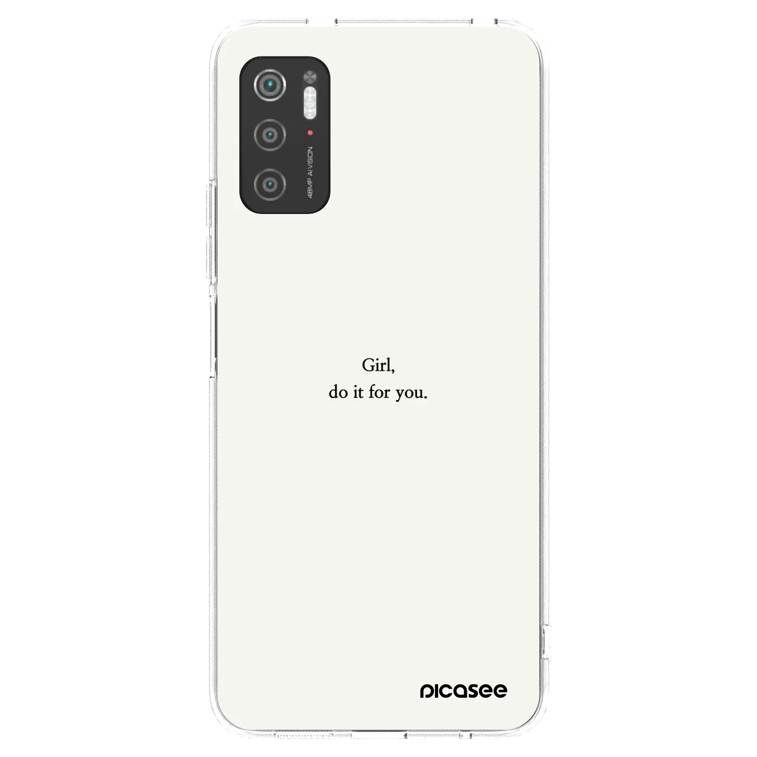 Picasee husă transparentă din silicon pentru Xiaomi Poco M3 Pro 5G - Girl, do it for you