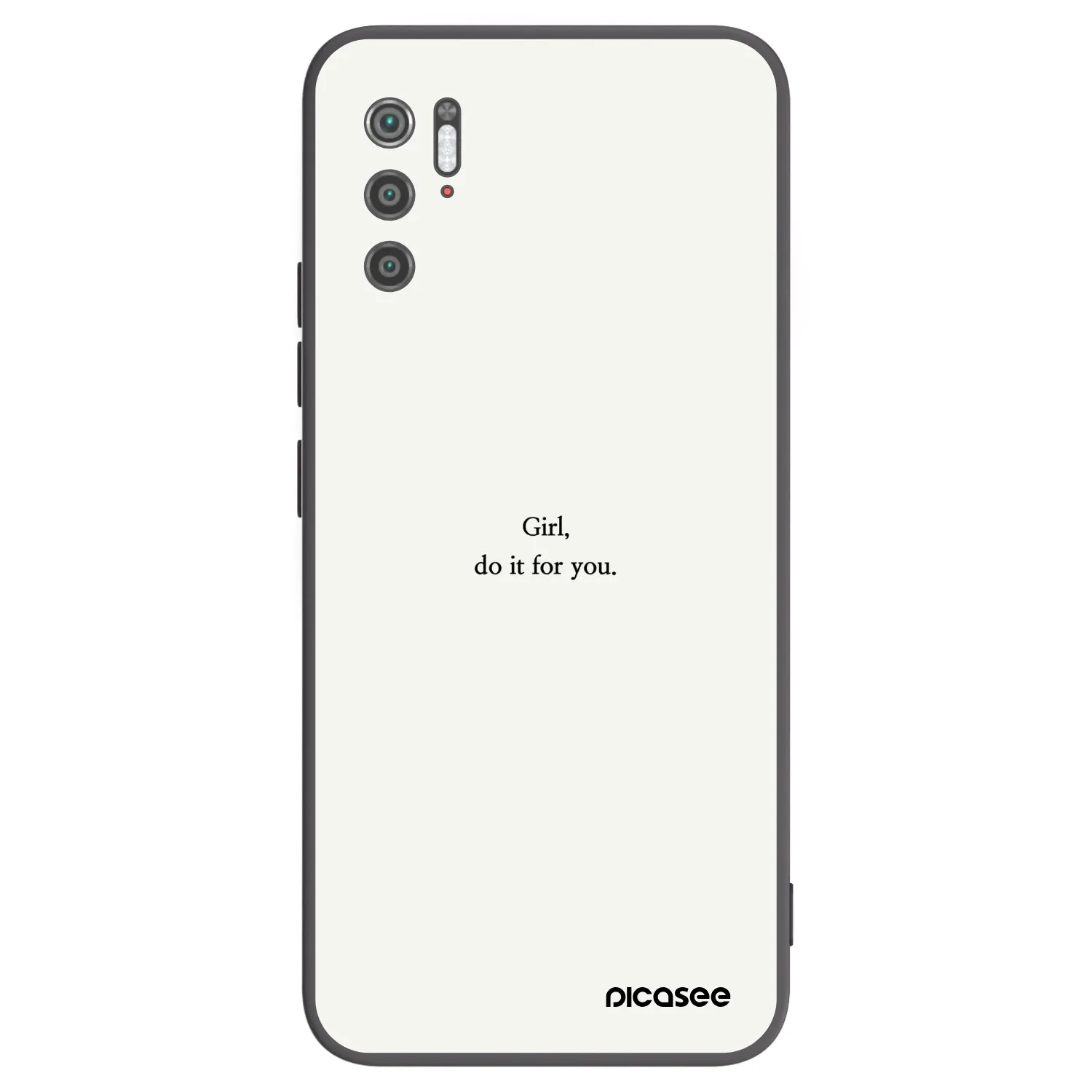 Picasee husă neagră din silicon pentru Xiaomi Poco M3 Pro 5G - Girl, do it for you