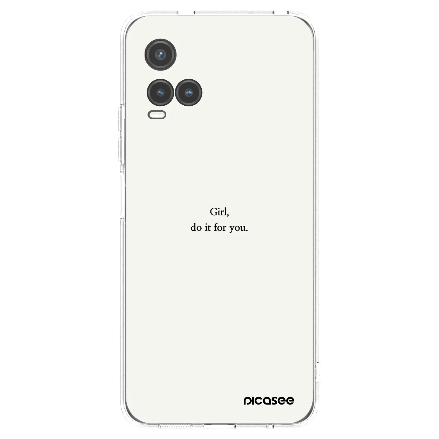 Picasee husă transparentă din silicon pentru Vivo Y33s - Girl, do it for you