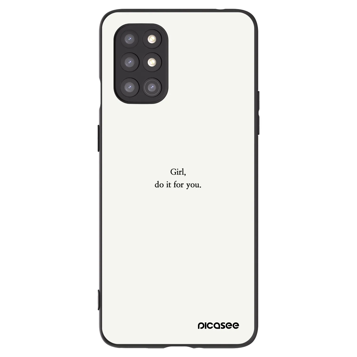 Picasee husă neagră din silicon pentru OnePlus 8T - Girl, do it for you