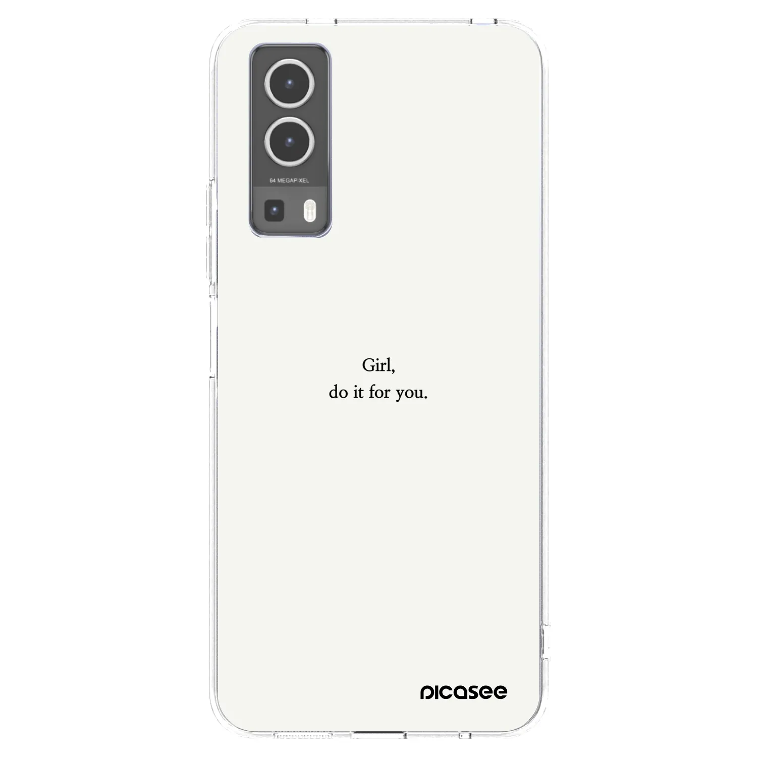 Picasee husă transparentă din silicon pentru Vivo Y72 5G - Girl, do it for you