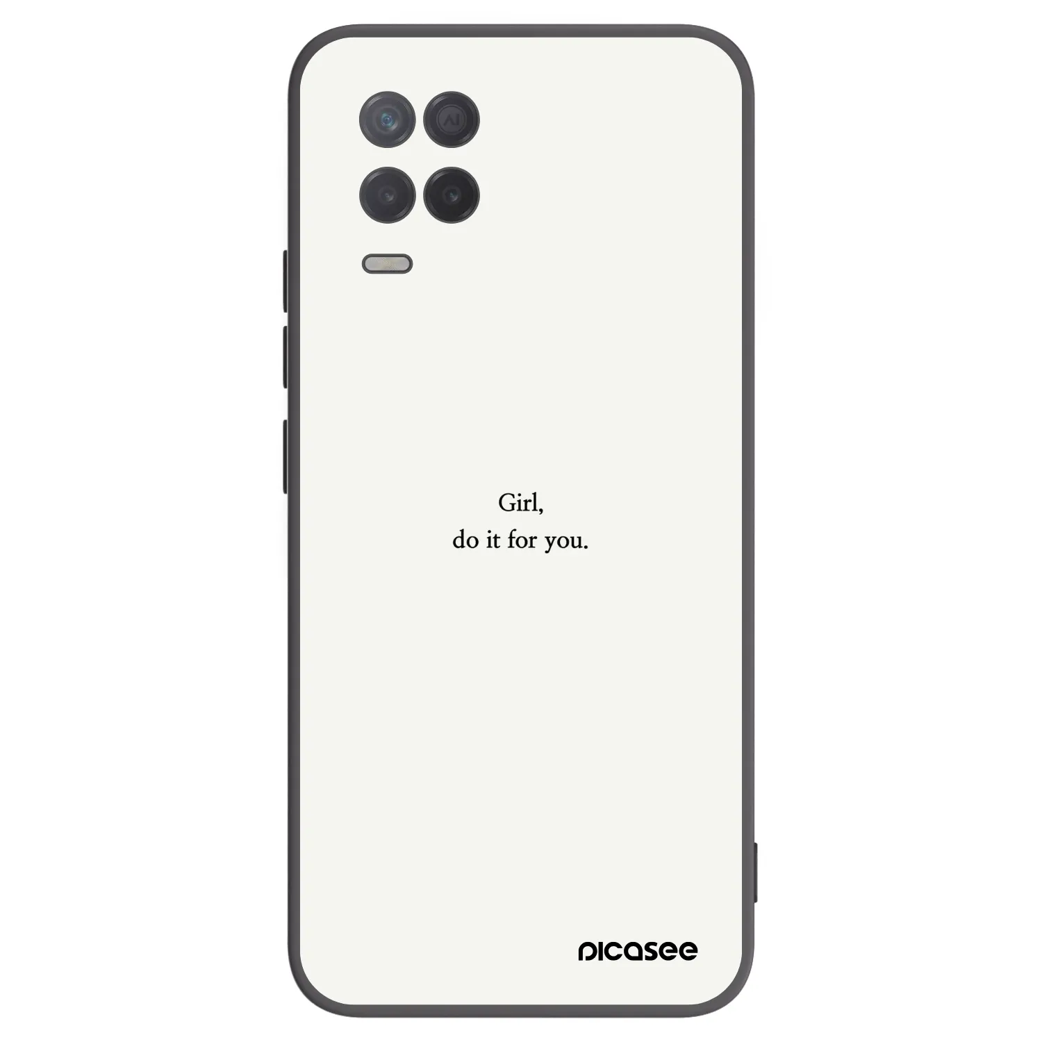 Picasee husă neagră din silicon pentru Realme 8 5G - Girl, do it for you