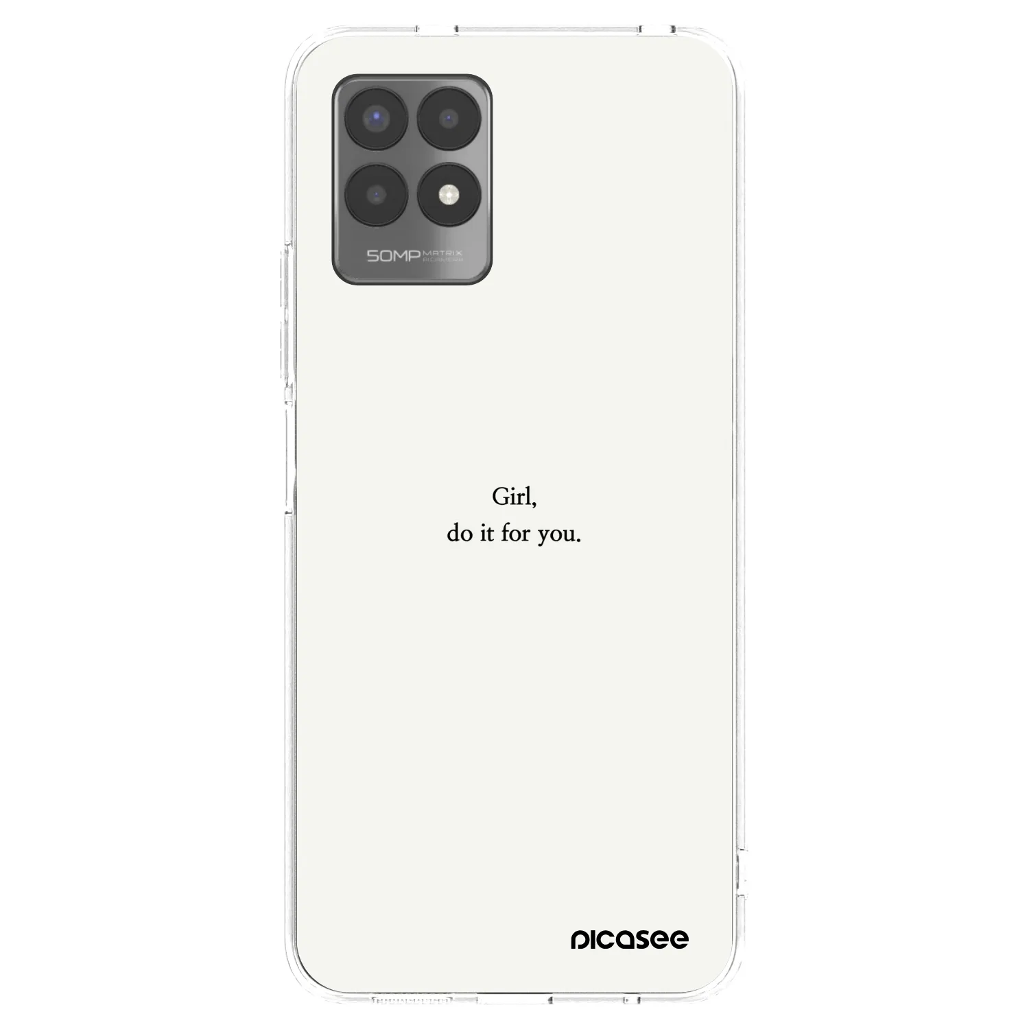 Picasee husă transparentă din silicon pentru Realme 8i - Girl, do it for you