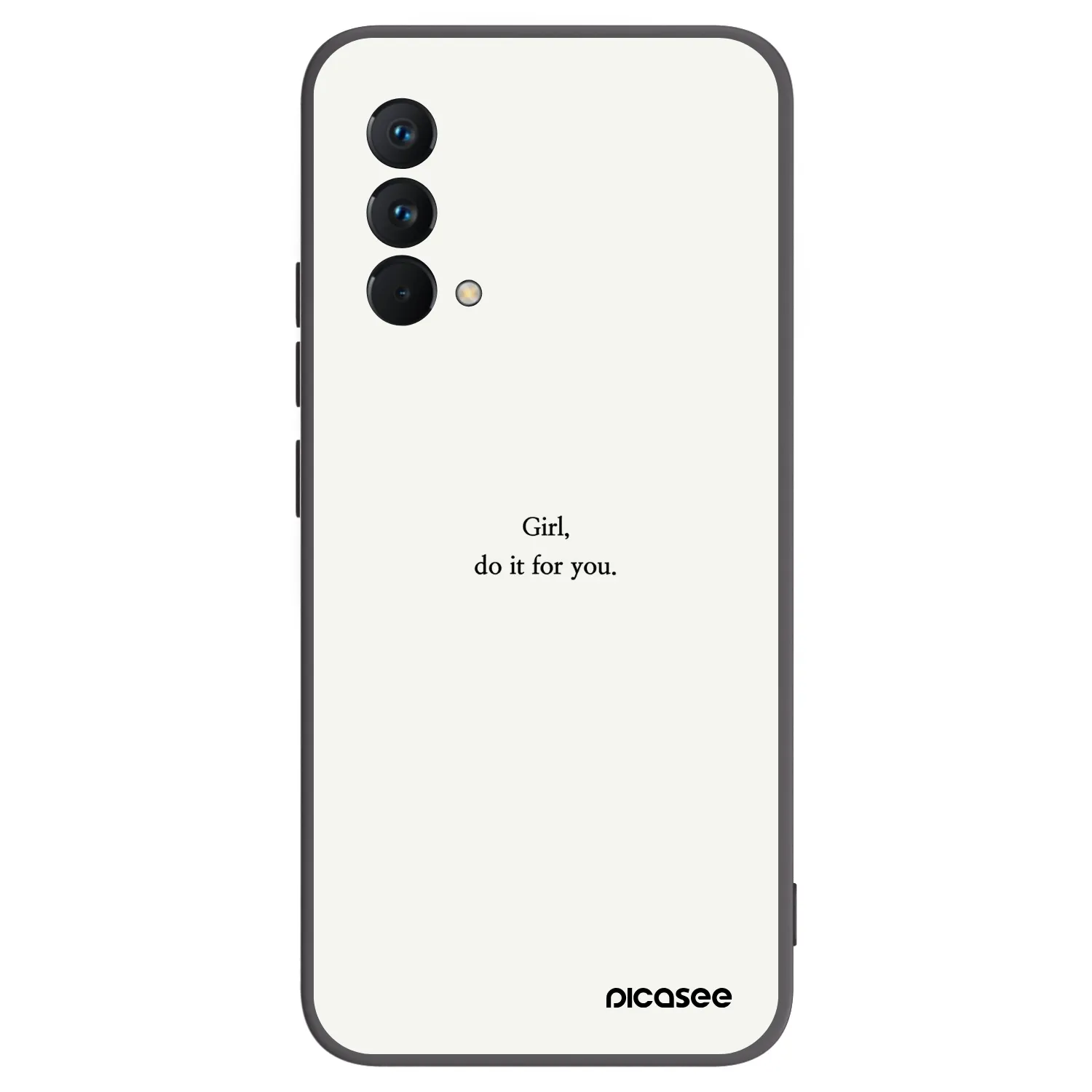 Picasee husă neagră din silicon pentru Realme GT Master Edition 5G - Girl, do it for you