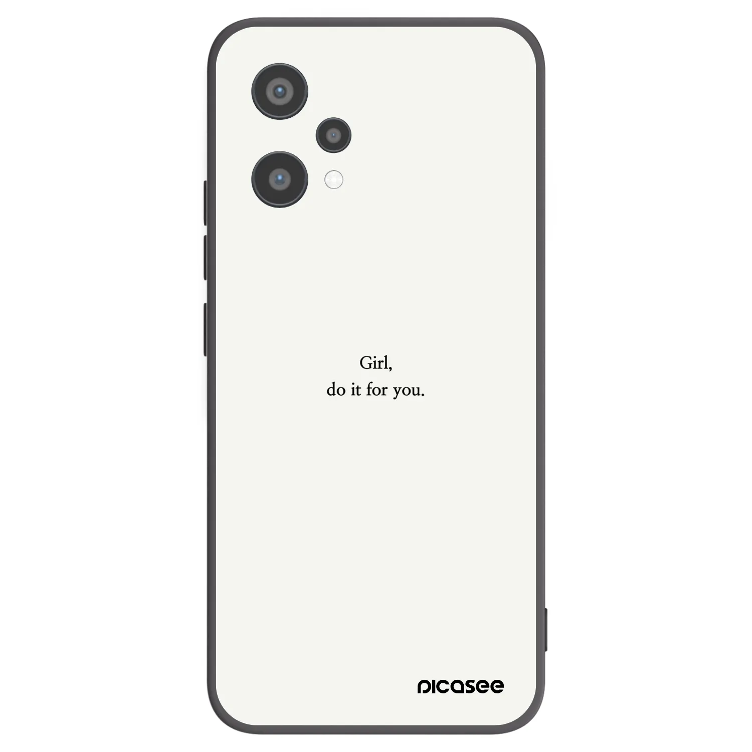 Picasee husă neagră din silicon pentru Realme 9 Pro 5G - Girl, do it for you