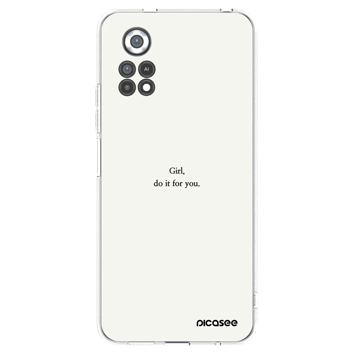 Picasee husă transparentă din silicon pentru Xiaomi Poco X4 Pro 5G - Girl, do it for you