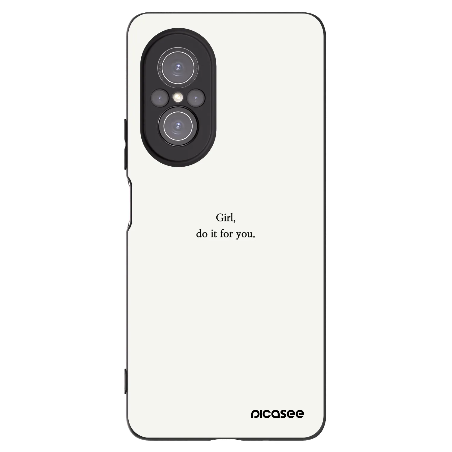 Picasee husă neagră din silicon pentru Huawei Nova 9 SE - Girl, do it for you