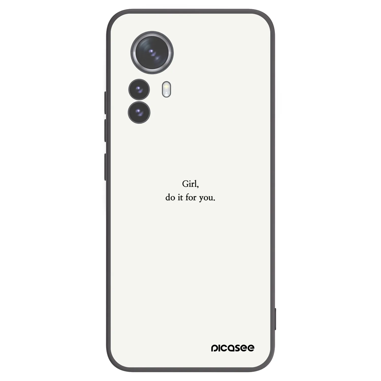 Picasee husă neagră din silicon pentru Xiaomi 12 Pro - Girl, do it for you