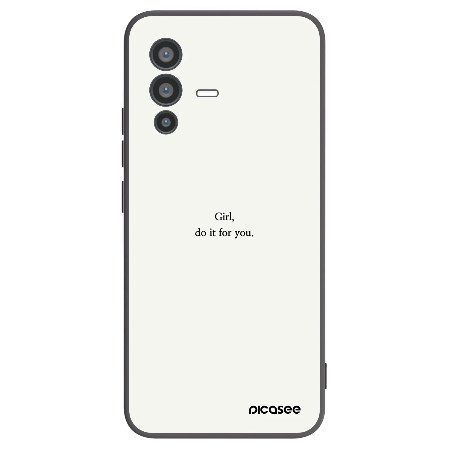 Picasee husă neagră din silicon pentru Vivo V23 5G - Girl, do it for you