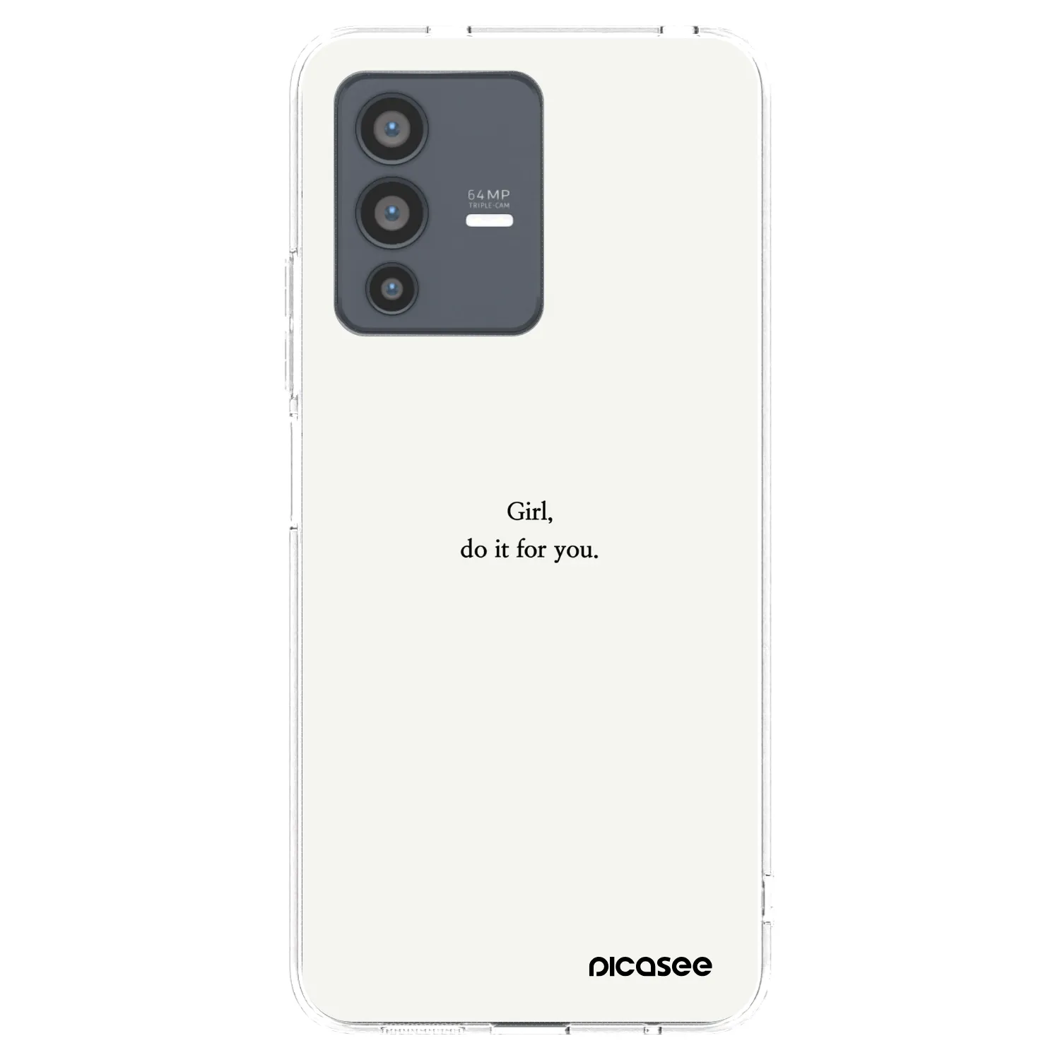 Picasee husă transparentă din silicon pentru Vivo V23 5G - Girl, do it for you